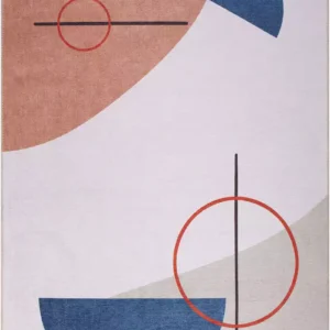 Artloop Sunk Sonil Dokuma Pamuk Polyester Renkli Halı